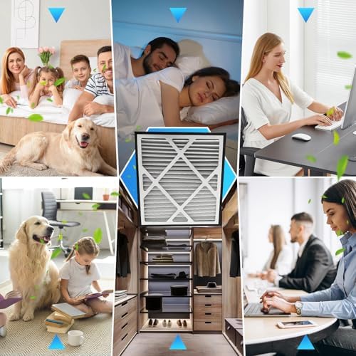 4Pack Upgraded 14''x14''x3'' MERV 13 Air Filter Pleated Whole House - Image 4