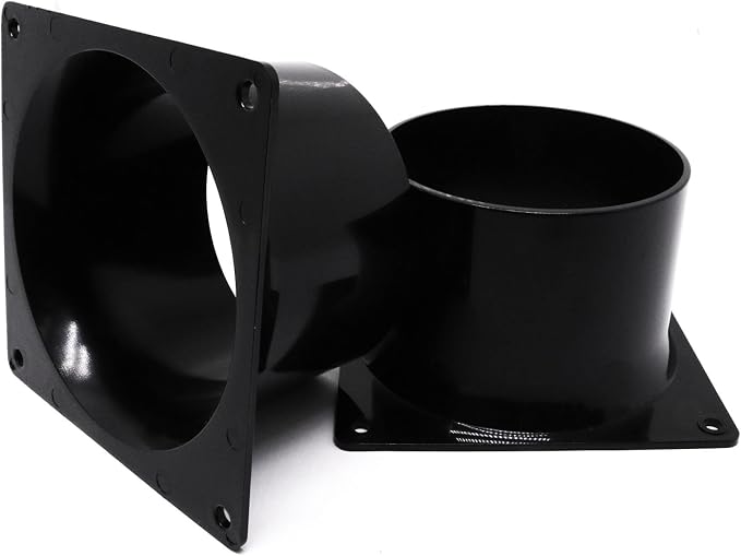 4 Inch Duct Connector Flange, Plastic Duct Dust Fittings Dryer Vent Connector - Image 6