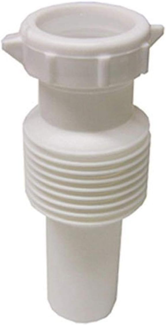 LASCO 03-4319 White Plastic Tubular 1-1/2-Inch Flexible, Extendable, Slip Joint by LASCO
