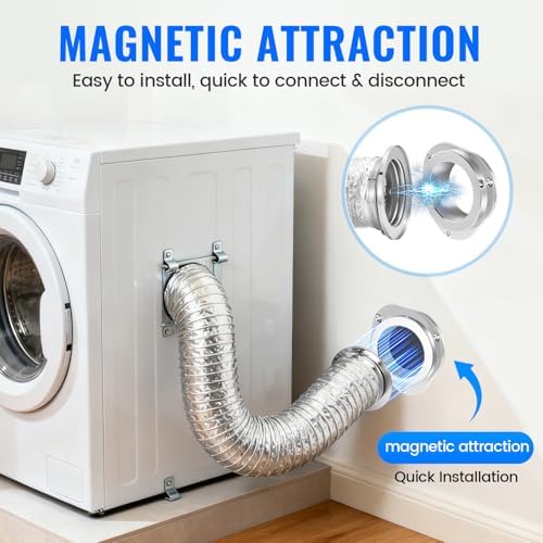 DV180 Magnetic Dryer Vent Kit, Airtight Seal Magntic Drver Vent Connector Kit - Image 6