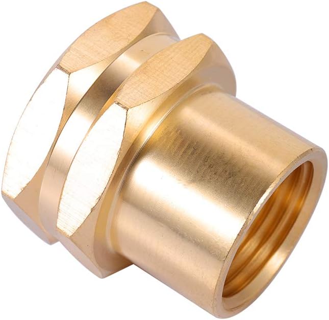 Brass Garden Hose Adapter, 3/4”GHT Female x 1/2”NPT Female Connector, GHT to - Image 3