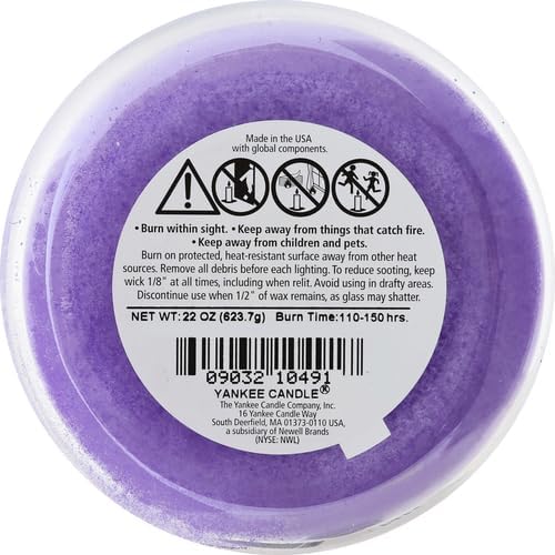 Yankee Candle Lilac Blossoms Scented Classic 22oz Large Jar Single Wick Candle - Image 8