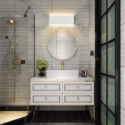 Aipsun 15.75in Matte White Modern Vanity Light Up and Down LED Vanity Light - Image 3