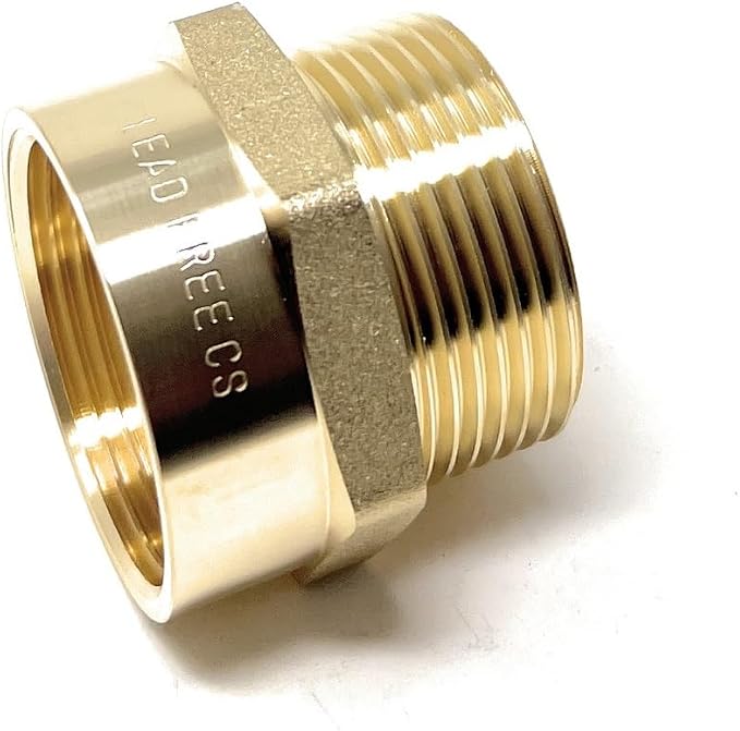 Cascada Lead-Free Brass Adapter, G Thread British BSPP Male to NPT Female |) - Image 8