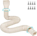 plusgutter 16.5ft Long Gutter Downspout Extensions Flexible, Down Spout Drain by plusgutter