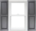 Homeside Raised Panel Vinyl Shutter 1 Pair 14-1/2in. x 81in. 410 Gray by Polaris