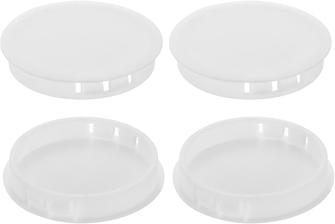 uxcell 4Pcs Plastic Hole Plugs, 55mm Flush Type Panel Plugs, Round Snap by uxcell