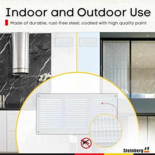 Steinberg14 White Vent Cover 10x4 - Image 6