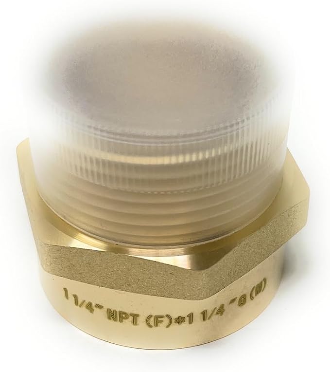 Cascada Lead-Free Brass Adapter, G Thread British BSPP Male to NPT Female) by CascadaShowers