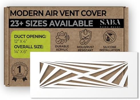 SABA Home Décor White Air Vent Cover by SABAHomeDecor