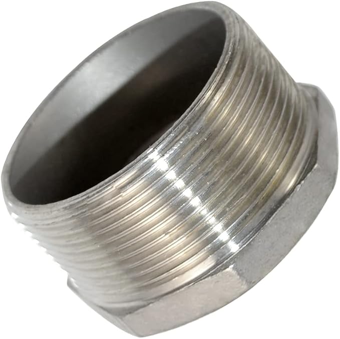 2" Male x 1" Female Thread Reducer Bushing Pipe Fitting, Stainless steel SS 304 - Image 5