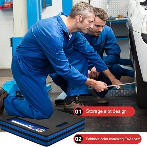 EVA Folding Grooved Work Mat – Heavy Duty Shock-Absorbing Pad - Image 2