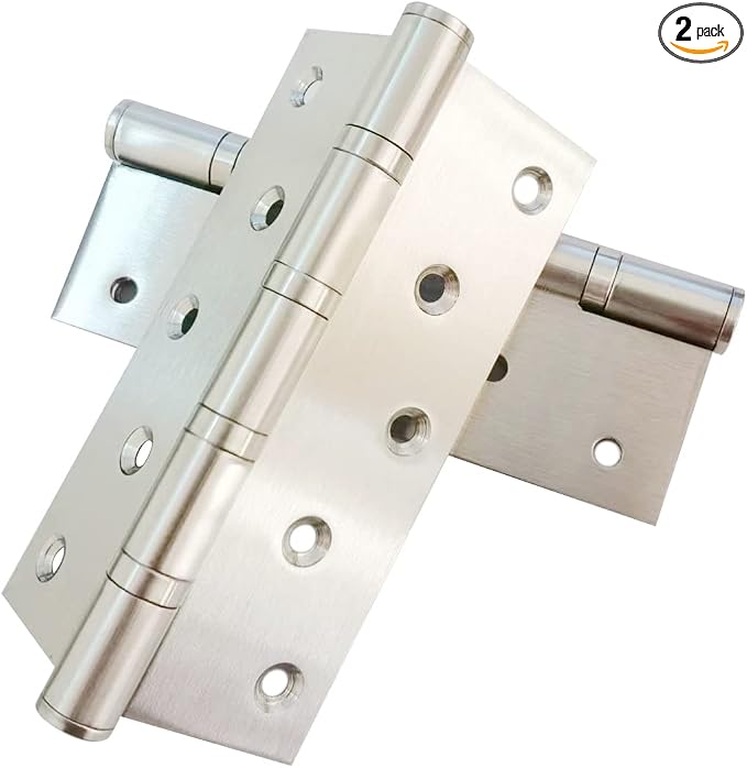 2 Pcs 5" Stainless Steel Ball Bearing Door Hinges by Hyever