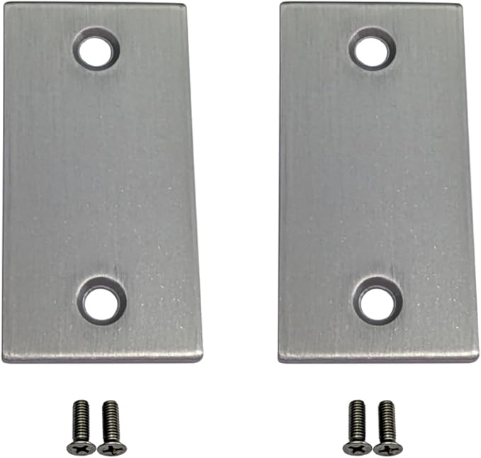 Stainless Steel Door Strike Filler Plate, 2-1/4" x 1-1/8", US32D Stainless Steel by QCAAHardware