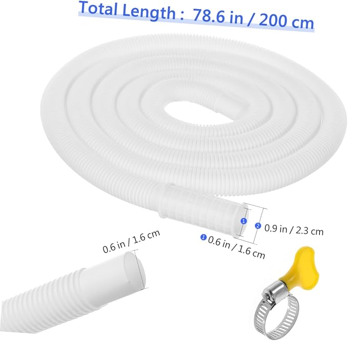 Cabilock 2pcs Washer Drain Hose Extension Air Conditioner Drainage Pipe - Image 2