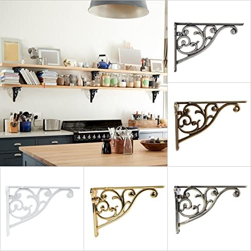 2 Pack 8 Inch Shelf Brackets, Metal Bracket - Image 4