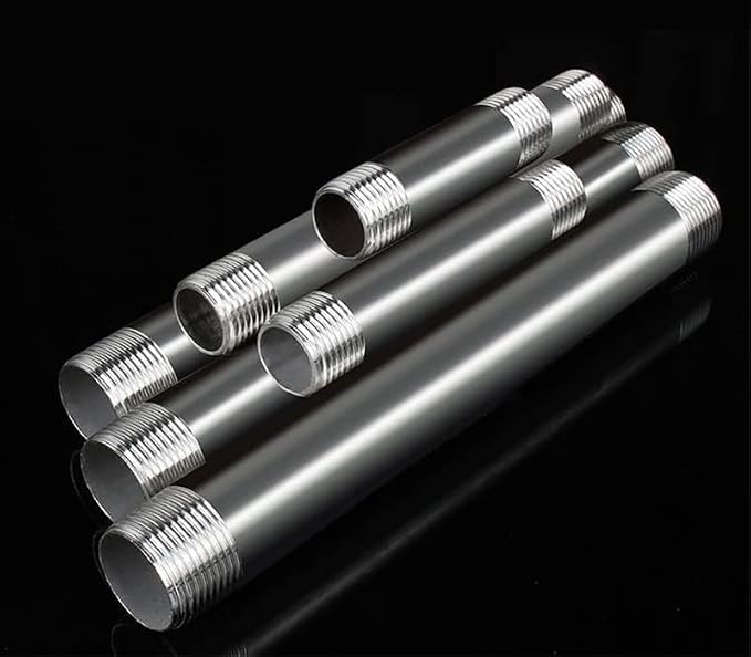 Stainless Steel Nipple Pipe Fitting 1/4" NPT X 1/4" NPT Male Thread Cast Pipe - Image 3