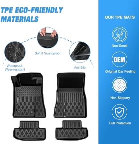 Nilight TPE Floor Mats for Ford Mustang - Image 3