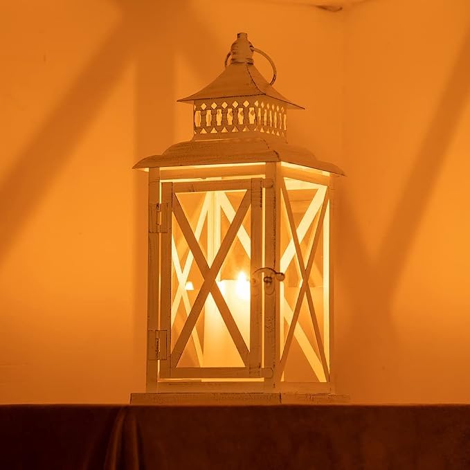 Lantern Decorative Indoor & Outdoor, Large Square Hanging Spring Home Decor - Image 3