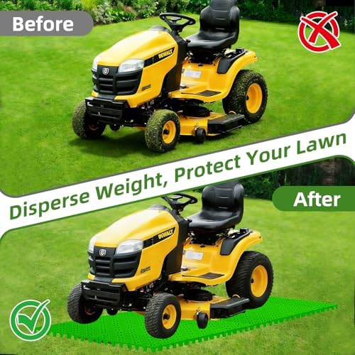 10 Pcs 15.7" x 15.7" Heavy Duty Ground Protection Mats, Interlocking Non-Slip - Image 5