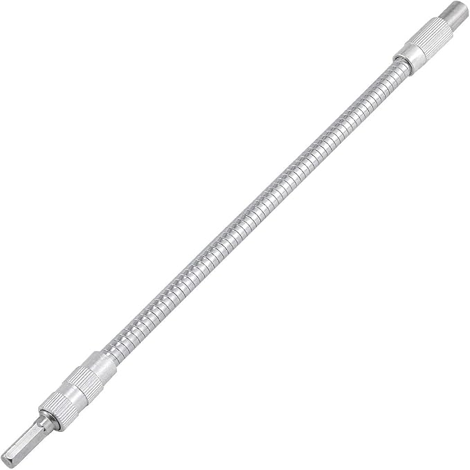 1 Pc Mixed Drive Flexible Socket Extension Bar Adapter -300mm, 6.35mm Alloy by HOHXEN