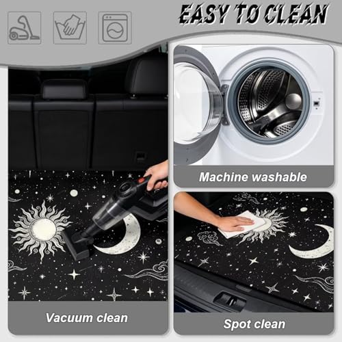 Celestial Sun Moon Trunk Mat Universal Waterproof Cargo Liner Heavy Duty - Image 5