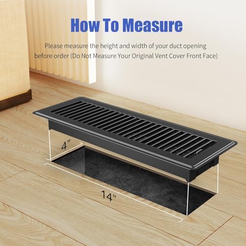 4x14 Floor Register, 6 Pack Vent Covers - Image 2