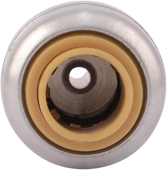 SharkBite 1/4 Inch x 3/8 Inch Compression Stop Valve Connector, Push to Connect - Image 3