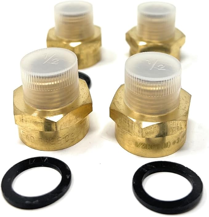 Cascada 3/4" G Thread Female to 1/2" NPT Male Adapter | Brass Pipe Fitting - Image 5