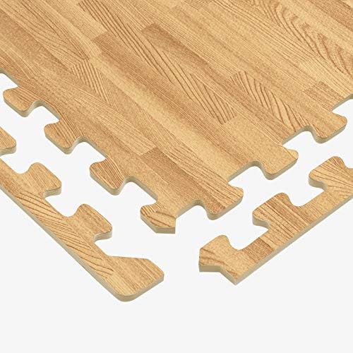 Forest Floor 3/8 Inch Thick Printed Foam Tiles, Premium Wood Grain Interlocking - Image 6