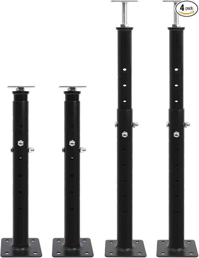 4-Pack House Floor Jacks, 19–35 Inch Adjustable Steel Posts, Suitable by Unknown