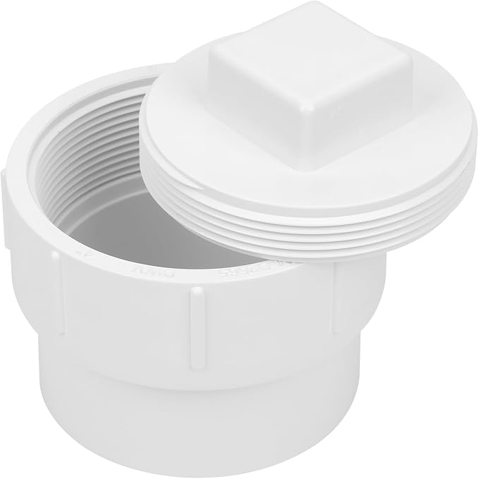 4" PVC Sewer Cleanout Adapter by Lswteiz