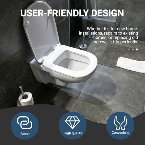 2 Pack Toilet Bolts for Floor, Toilet Flange Repair Kit Heavy Duty Toilets - Image 4
