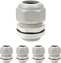 5 Pack NPT 3/4" Cable Glands Waterproof Adjustable 12.5-18mm Cable Connectors by LeMotech