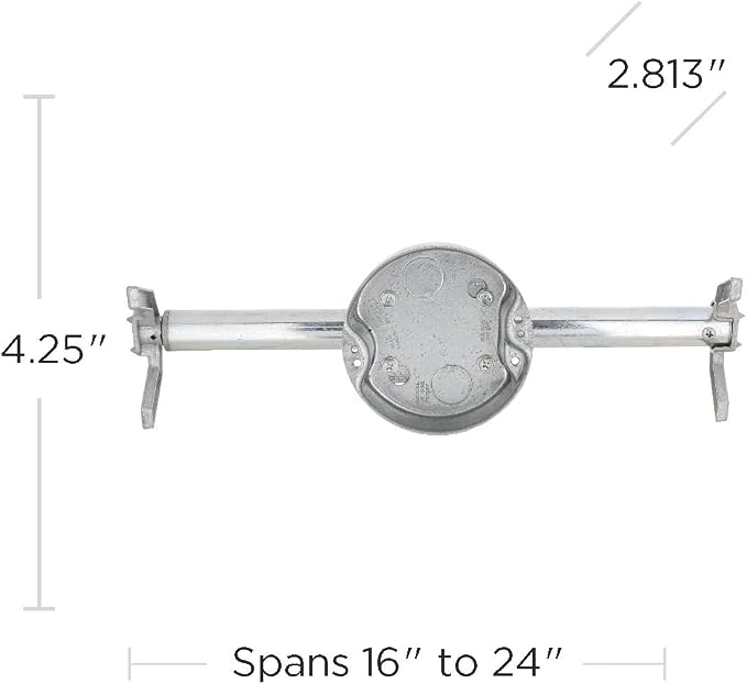 RACO RETRO-BRACE 936 1.5-in. Deep Ceiling Fan Box - Image 2