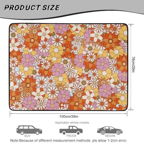 ELEQIN Hippie Daisy Car Trunk Mat - Image 7