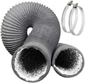 Omont Dryer Vent Hose 4 Inch 16FT Flexible Dryer Ducting Tube Air Duct Aluminum by Omont