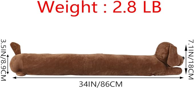 Dog Under Door Draft Stopper Heavy Duty, 3LB 36 Inch Decorative Fabric Door - Image 5
