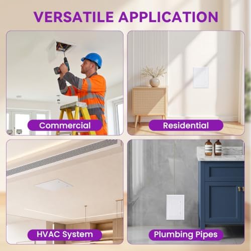 4 x 6 Inch Access Panel for Drywall and Ceiling, ABS Plumbing Access Door - Image 7
