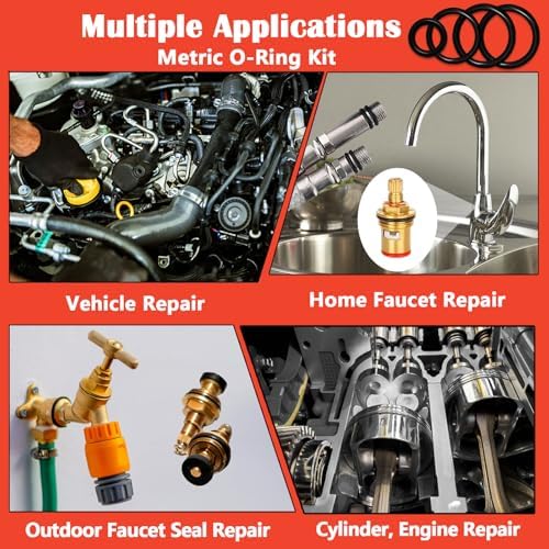 XBVV 419 PCS Universal Metric O-Ring Kit，32 Sizes Buna-N 70A Rubber O Ring - Image 4