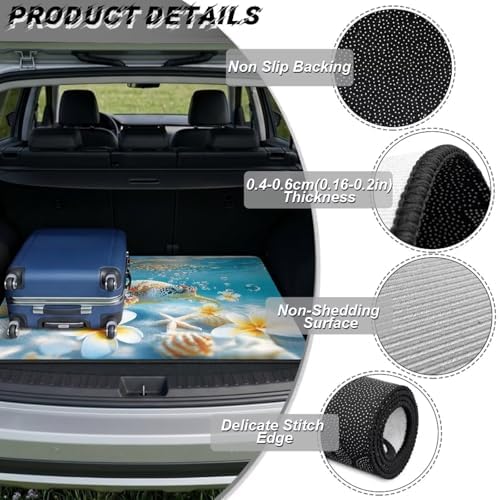 Cute Flower Sea Turtle All Weather Trunk Mat 29"x39" - Image 6