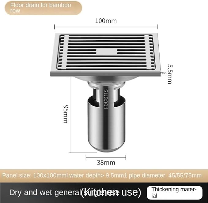 Hair Strainer 304 Stainless Steel Floor Drain - Image 2