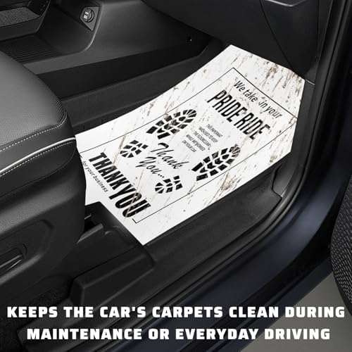 50 PCS Paper Floor Mats for Cars, 15.4 x 19.5 Inch Disposable Floor Protective - Image 4