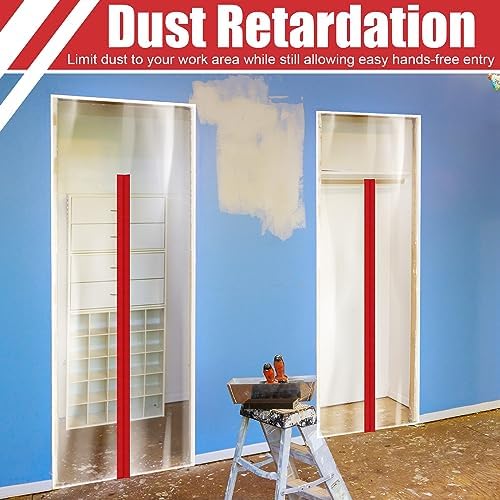 Tigeen 84 Roll Heavy Duty Zipper Door Dust Barriers 7 ft x 12 Inch - Image 5