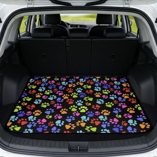 ELEQIN Trunk Mats for Cars SUV Sedan Truck Non Slip Backing Heavy Duty Cargo by ELEQIN