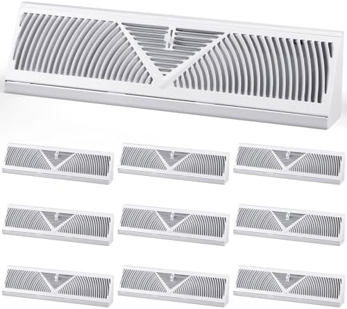 Yaocom 10 Pack Baseboard Register Vent 18 Inch Air Vent Covers by Yaocom