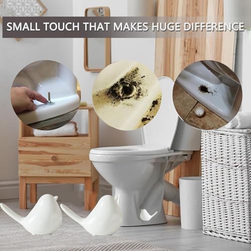Ceramic Bird Toilet Bolt Covers Decorative Toilet Bolt Caps, Toilet Screw Cover - Image 2