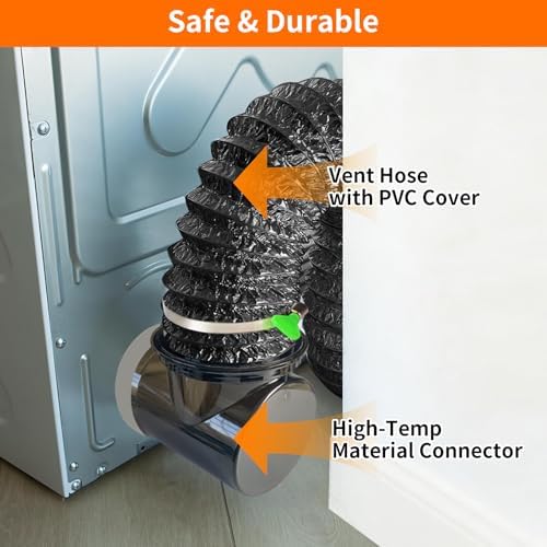 Dryer Vent Hose Connector Kit for Tight Spaces, 90° Elbow - Image 6