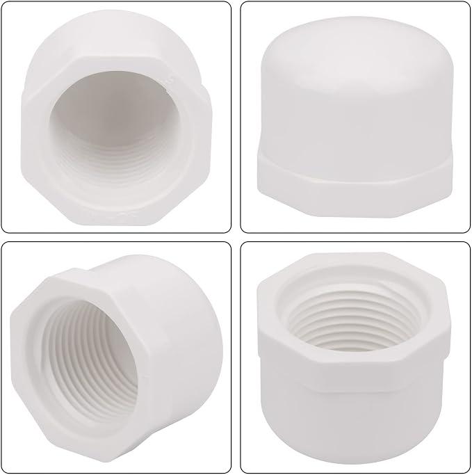20PACK 3/4 Inch Female PVC Pipe End Cap 3/4 Inch Female Threaded Plug Adapter - Image 5