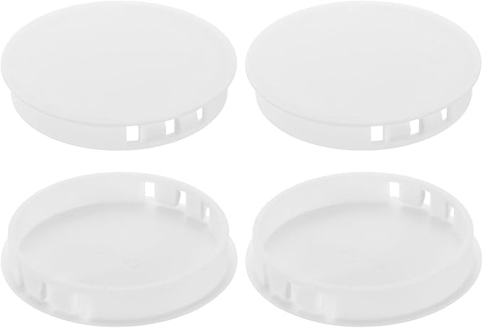uxcell 4Pcs Plastic Hole Plugs, 65mm Flush Type Panel Plugs, Round Snap by uxcell